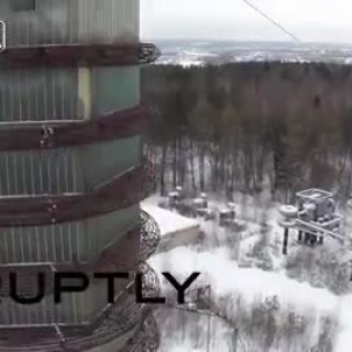 EXCLUSIVE---Drone-captures-Tesla-Tower---the-Soviet-era-lightning-machine
